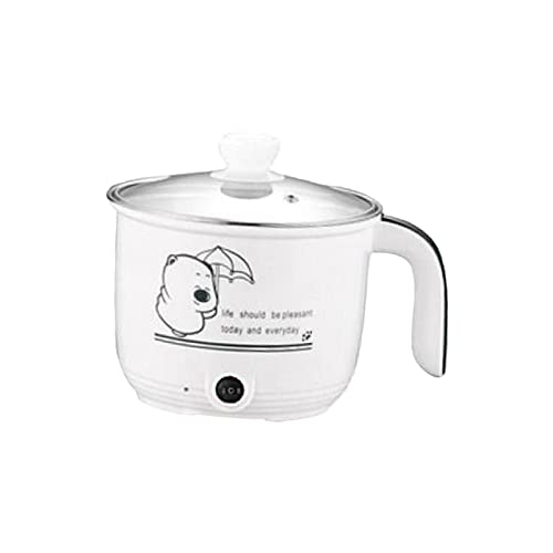 Sharplace Mini Hot Pot Ramen Cooker Antihaft-tragbare elektrische Mehrzweckpfanne für Home Office Dorm, Weiß von Sharplace