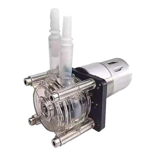 Sharplace Mini-Schlauchpumpe, Flüssigkeitsdosierpumpe, kompakt, hochpräzise, ​​leise, flache Installation, großer Durchfluss für Aquarium-Heimwerker, 12 V von Sharplace