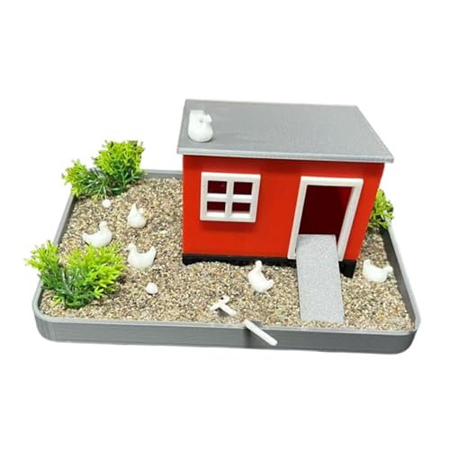 Sharplace Miniatur Hühnergarten, Sandgarten Set, Schreibtisch Geschenkset, Küken Schreibtisch Tischdekoration für Ihn Sie von Sharplace