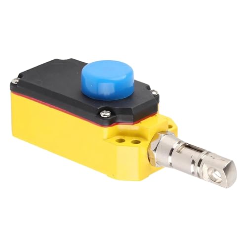 Sharplace Not-Aus-Seilzugschalter, automatischer Rücksetzschalter für Elektrowerkzeuge mit Rücksetztaste, einphasiger Zugdraht, 24–380 V von Sharplace