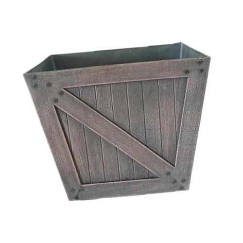 Sharplace Pflanzkasten aus Kunstharz, Blumentopf, moderner Blumenhalter für Pflanzen im Innen- und Außenbereich, für Büro, Restaurant, minimalistisch, Dunkelbraun Sharplace Pflanzkasten aus Kunstharz, Blumentopf, moderner Blumenhalter für Pflanzen im Innen- und Außenbereich, für Büro, Restaurant, minimalistisch, Dunkelbraun von Sharplace