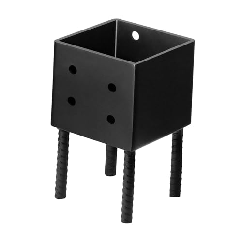 Sharplace Pfostenbasis, Geländerstütze, strapazierfähig, für 6 x 6 Nennholz, Zaunpfostenhalter, Ankerhalterung für Terrassenzäune, Pergola von Sharplace