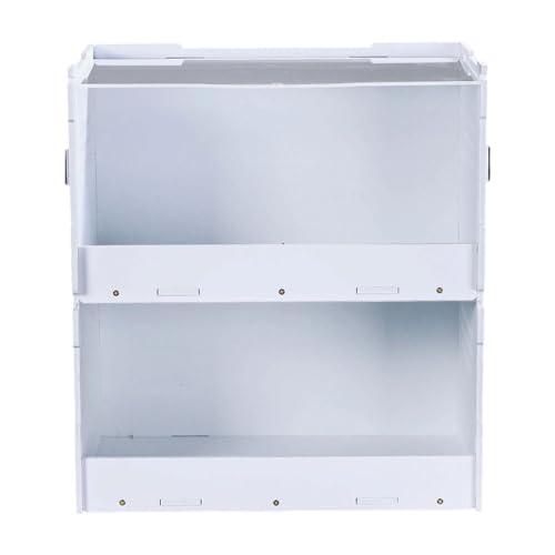 Sharplace Reptilien-Futterbox, Reptilien-Terrarium, 2-in-1-Gehäuse, Zuchtbox für Skorpione, Geckos, Vogelspinnen, Krippe, Eidechsenkäfig, Schlange, L von Sharplace