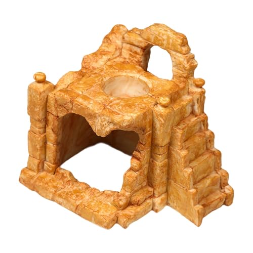 Sharplace Reptilien-Versteckhöhle aus Kunstharz, Aquarium-Ornament, einzigartiges, kreatives Versteckhöhlen-Aquarium-Lebensraumdekor aus Kunstharz für kleine Sharplace Reptilien-Versteckhöhle aus Kunstharz, Aquarium-Ornament, einzigartiges, kreatives Versteckhöhlen-Aquarium-Lebensraumdekor aus Kunstharz für kleine von Sharplace