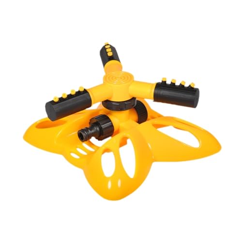 Sharplace Rotierender Sprinkler für den Hof, oszillierender Wassersprüher, automatischer Rasensprinkler mit großer Flächenabdeckung für, Gelb von Sharplace