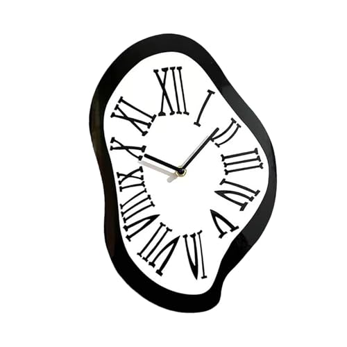 Sharplace Schmelzende Uhr, verzerrte Uhr, Dekor, modisch, kreativ, dekorative Wanduhr für Regal, Geschäft, Geschenk, Büro, l Sharplace Schmelzende Uhr, verzerrte Uhr, Dekor, modisch, kreativ, dekorative Wanduhr für Regal, Geschäft, Geschenk, Büro, l von Sharplace