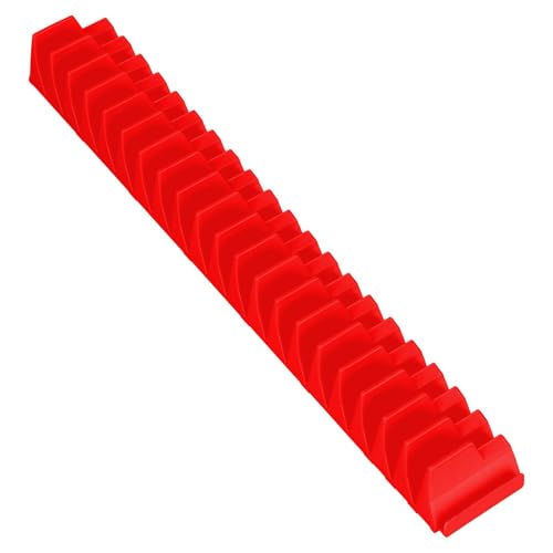 Sharplace Schraubenschlüssel-Aufbewahrungsregal Schraubenschlüsselhalter Stabiles tragbares Werkzeug-Aufbewahrungsregal Einfach zu installierendes Widget, Rot von Sharplace