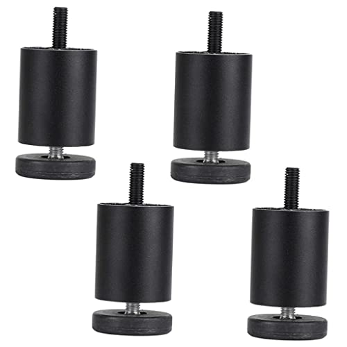 Sharplace Schwarze Möbelfüße aus Aluminiumlegierung für Sofas und Sessel - 4er-Pack von Sharplace