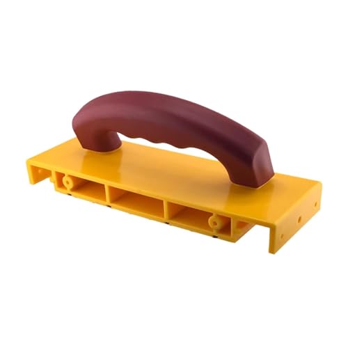 Sharplace Sicherheits-Schiebeblock für die Holzbearbeitung, diagonaler Griff, gelb/, zum Hobeln und Schneiden, 2,75 mm Gummibasis, ergonomischer Griff von Sharplace