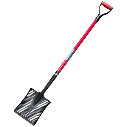 Sharplace Sieb-Kopf, Zubehör für Kanalreinigungswerkzeuge, praktischer zum Entfernen von auslaufender Erde, Hühnerstall-Schaufelkopf für, mit Griff Sharplace Sieb-Kopf, Zubehör für Kanalreinigungswerkzeuge, praktischer zum Entfernen von auslaufender Erde, Hühnerstall-Schaufelkopf für, mit Griff von Sharplace