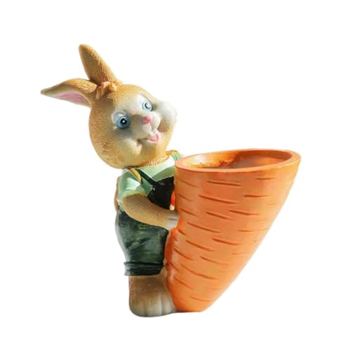 Sharplace Süßer Mini Übertopf, Übertopf, Moderne Figur Kunst, Resin Blumentopf für kleine Pflanze, B Sharplace Süßer Mini Übertopf, Übertopf, Moderne Figur Kunst, Resin Blumentopf für kleine Pflanze, B von Sharplace