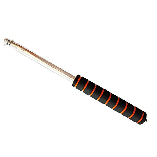 Sharplace Fernrohr Hand-Fahnenmast Flaggenmast aus, Orange, 2,5m von Sharplace