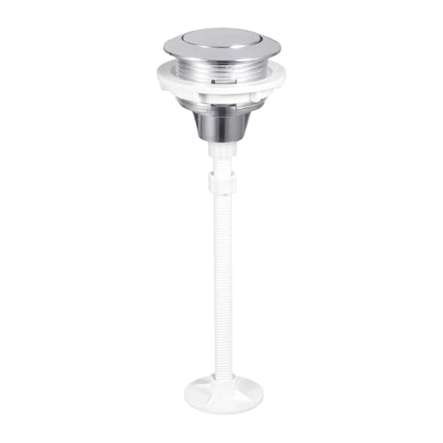Sharplace Toilettenspülknopf, Zubehör für die Toilettenspülung, rund, Einzeldruck, 38 mm, einfache Installation, Ersatzteile für Haushaltstoiletten in Hotels, Silber Sharplace Toilettenspülknopf, Zubehör für die Toilettenspülung, rund, Einzeldruck, 38 mm, einfache Installation, Ersatzteile für Haushaltstoiletten in Hotels, Silber von Sharplace