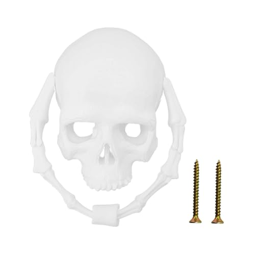 Sharplace Türklopfer zum Aufhängen, Totenkopf, Wandschild, Kunsthandwerk, Requisiten, kreative Heimdekoration, Türring, Halloween-Ornament für Haustüren Sharplace Türklopfer zum Aufhängen, Totenkopf, Wandschild, Kunsthandwerk, Requisiten, kreative Heimdekoration, Türring, Halloween-Ornament für Haustüren von Sharplace