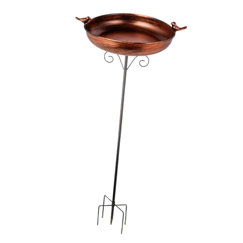 Sharplace Vogelbad für den Außenbereich, Gartendekoration, modernes Design, Vogelbad, vielseitiger Vogelfutterspender, 5 Zinken, Sockel, Pfahl für Sharplace Vogelbad für den Außenbereich, Gartendekoration, modernes Design, Vogelbad, vielseitiger Vogelfutterspender, 5 Zinken, Sockel, Pfahl für von Sharplace