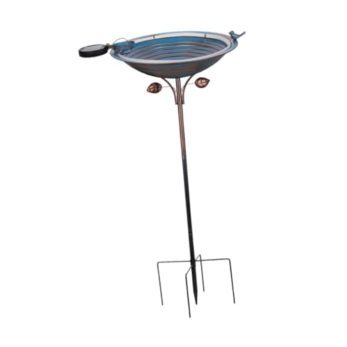 Sharplace Vogelfutterspender, Garten-Vogelbad, Schüssel, stilvoll, zu installierendes Vogelbad mit Metallpfahl für Vogelliebhaber, Rasen, Hinterhof Sharplace Vogelfutterspender, Garten-Vogelbad, Schüssel, stilvoll, zu installierendes Vogelbad mit Metallpfahl für Vogelliebhaber, Rasen, Hinterhof von Sharplace