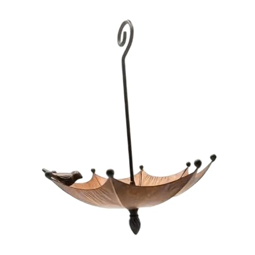Sharplace Vogelhäuschen in Regenschirmform, Gartendekoration, hängende Wasserschale, vielseitiger Vogelfutterbehälter, Futterschale für die im Freien Sharplace Vogelhäuschen in Regenschirmform, Gartendekoration, hängende Wasserschale, vielseitiger Vogelfutterbehälter, Futterschale für die im Freien von Sharplace