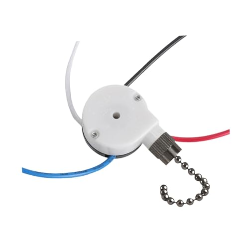 Sharplace Wandlichtsteuerung, 3-Gang-Ersatz für 4-adrigen Deckenventilatorschalter, Ventilatorlichtschalter für Schrankbeleuchtung Sharplace Wandlichtsteuerung, 3-Gang-Ersatz für 4-adrigen Deckenventilatorschalter, Ventilatorlichtschalter für Schrankbeleuchtung von Sharplace