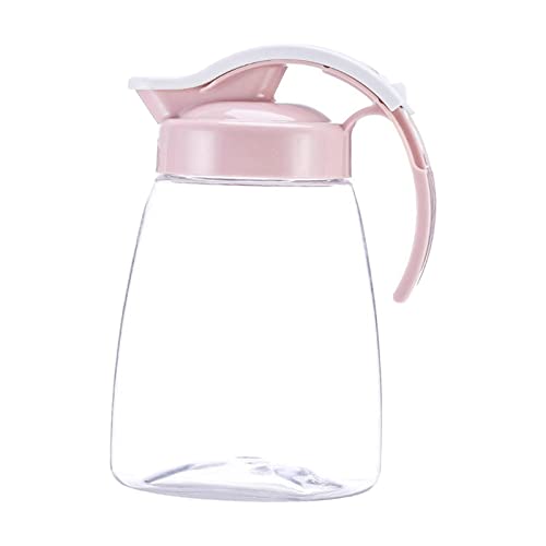 Sharplace Wasserkrug, Wasserkrug, versiegelter Deckel, Karaffen, hochtemperaturbeständiger Fruchtsaftkrug, kalter Wasserkocher für Grillpartys, Rosa 1,2 l von Sharplace