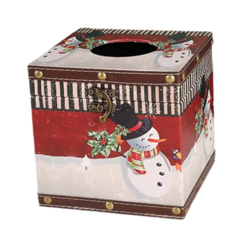 Sharplace Weihnachtliche Taschentuchbox, Taschentuchspender, Retro-Stil, Leichter Taschentuchhalter, Servietten-Aufbewahrungsbox für Wohnzimmer, Weihnachten, Schneemann Sharplace Weihnachtliche Taschentuchbox, Taschentuchspender, Retro-Stil, Leichter Taschentuchhalter, Servietten-Aufbewahrungsbox für Wohnzimmer, Weihnachten, Schneemann von Sharplace