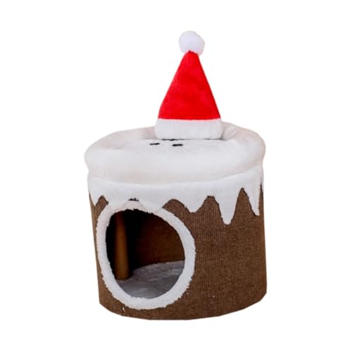 Sharplace Weihnachts-Katzenhaus aus Karton, zum Ausruhen im Winter, für, Kratzfest, für draußen, Bequeme Möbel, Katzenbett, Katzentunnel Sharplace Weihnachts-Katzenhaus aus Karton, zum Ausruhen im Winter, für, Kratzfest, für draußen, Bequeme Möbel, Katzenbett, Katzentunnel von Sharplace
