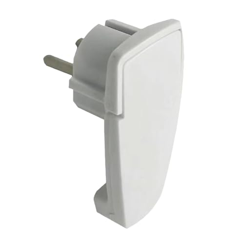 Sharplace Wiederverdrahtbarer Stecker Verlängerungskabel Ende Ersatzteile DIY Europäischer Standard 250V 16A Einfache Montage Befestigung Reisestecker, Weiß von Sharplace