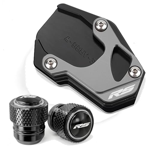 Sharrqing Motorrad-Ständerfuß-Seitenständer-Verlängerungspolster, Reifenventilkappen, kompatibel mit RS660 RS457 RS 660 Rs 457 2021–2024 2025 Sharrqing Motorrad-Ständerfuß-Seitenständer-Verlängerungspolster, Reifenventilkappen, kompatibel mit RS660 RS457 RS 660 Rs 457 2021–2024 2025 von Sharrqing