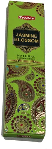 Sharvgun Tridev Velvet Series Jasmine Blossom Räucherstäbchen Agarbatti Box 12 Packungen mit 10 Sticks in Einer Box, Home Fragrances von Sharvgun