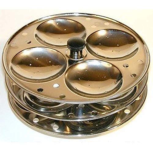 SharvgunTM Idli Maker Idli-Ständer, Edelstahl, 3 Regale, Küchengeräte, macht 12 Idlis von Sharvgun