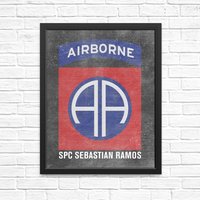 82nd Luftlandeeinheit Insignia Chalkboard Artwork - Personalisiert Mit Dem Namen Und Rang Deines Soldaten Armee Geschenke Mama Frau Soldaten Geschenk von ShaunaSmithDesigns