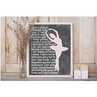 Tanzlehrer Geschenke - Personalisiertes Tanzgeschenk Tänzer Geschenk Ballettlehrer Ballettgeschenke Moderne Tanzkunst Tanzteam von ShaunaSmithDesigns