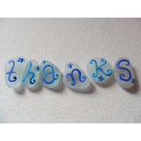 Vielen Dank - Handbemalte Glaskunst Meer Kühlschrankmagnete Vielen Dank - Handbemalte Glaskunst Meer Kühlschrankmagnete von ShePaintsSeaglass