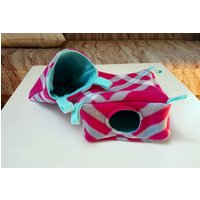 Zucker-Gleiter Fleece-Set. Hängende Hamsterwürfel, Rosa Hängen Fliegende Eichhörnchen Beutel, Blaue Fleece Hängematte, Gerbil Hideaway von SheSewsDesign