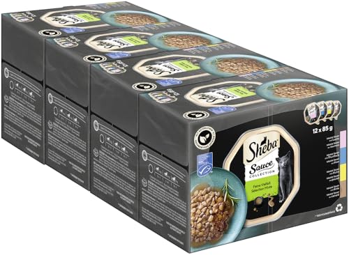 SHEBA Schale Multipack Sauce Collection Feine Vielfalt MSC 4x12x85g SHEBA Schale Multipack Sauce Collection Feine Vielfalt MSC 4x12x85g von Sheba