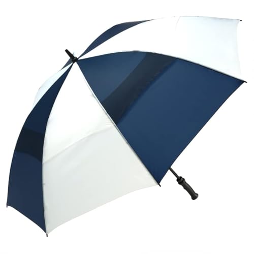 ShedRain Windjammer Golf Regenschirm, belüftet, automatisches Öffnen, Marineblau/Weiß, Marineblau/Weiß, 62 inch, Modern von ShedRain