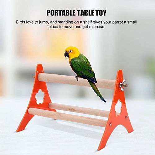 Vogel Sitzstangen,Dreieck Sitzstangen Holz Training Interaktive Stand Dreieck Leiter Acryl Pet Spielzeug für Kleine Vögel Papagei Sittich Nymphensittich Kakadu Conure LovebirdSitzstangen von Sheens