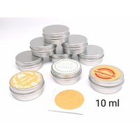 Dose Aus Aluminium Mit Schraubdeckel Und Aufkleber Zum Beschriften, Fassungsvermögen 10 Ml, Silber, Wiederverwendbar von SheeptoshopDesigns