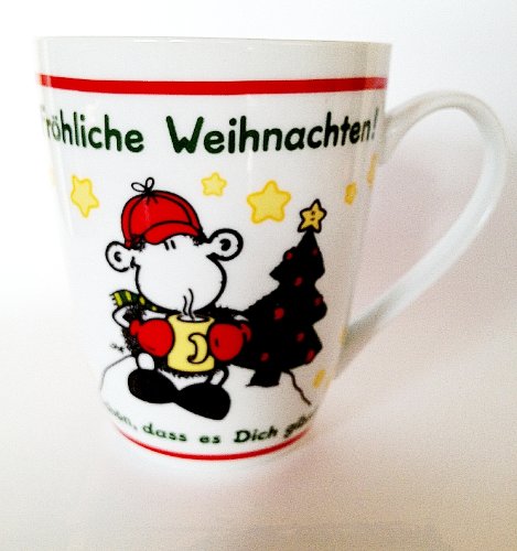 Limited Sheepworld - Wintertasse"Fröhliche Weihnachten, schön das es dich gibt" Tasse Kaffeetasse von Sheepworld