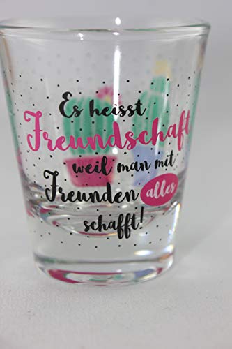 Sheepworld - 46793 - Schnapsglas, Glas, Es heisst Freundschaft weil man mit Freunden alles schafft!, 6cm von Sheepworld