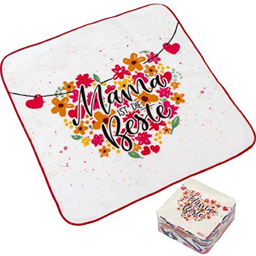 Sheepworld - 46902 - Magic Towel, Mama, Mama ist die Beste, 30cm x 30cm, Baumwolle von Sheepworld