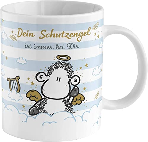 Sheepworld Zaubertasse mit Motiv "Schutzengel" | Motiv-Wechsel-Tasse, Porzellan, 35 cl, Tasse mit Spruch, Geschenkbox | Geschenk lustig, Überraschung | 47059 von Sheepworld