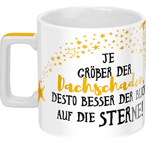 Sheepworld Tasse mit Spruch Sterne Wortheld-Tasse, Porzellan, 45 cl, Mehrfarbig | Tasse lustig, Sprüche-Tasse | 47768 von Sheepworld