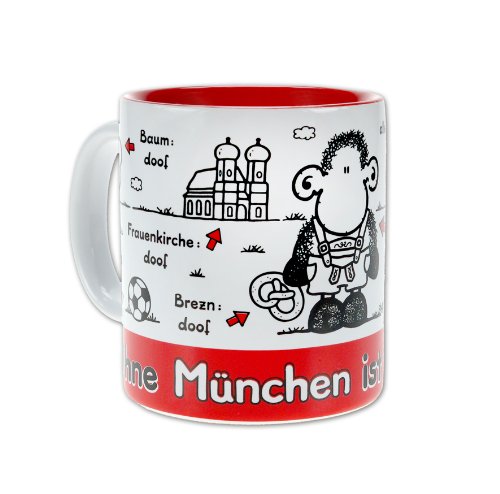 Sheepworld 61043 Tasse Ohne München ist alles doof. von Sheepworld