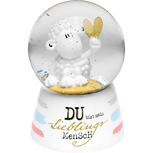 Sheepworld Schneekugel Motiv Mensch | Glas, Polyresin, Höhe 6,5 cm | Geschenk Freund, Freundin | 46953 von Sheepworld