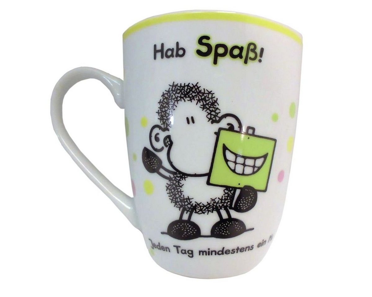 Sheepworld Tasse Kaffeetasse mit Sheepworld Design und fröhlichem Spruch 0,3L Porzellan, Porzellan, für Spülmaschinen geeignet von Sheepworld