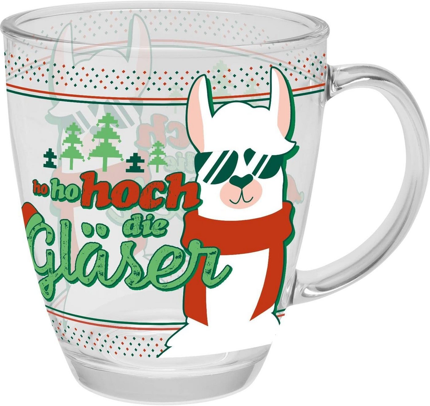 Sheepworld Tasse Weihnachtstasse Winter Kaffee Glühwein Tee Tasse 35 cl Glas, Material: Glas von Sheepworld