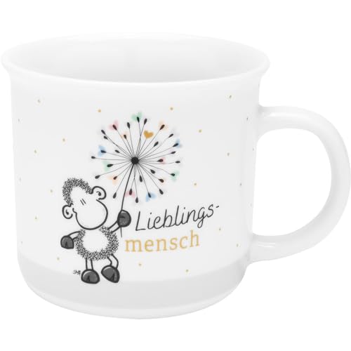 Sheepworld Tasse mit Motiv Mensch | Lieblingstasse in Geschenkbox, Porzellan, 38 cl, Tasse mit Spruch | Geschenk, Geburtstag, lustiges Geschenk | 48941 von Sheepworld