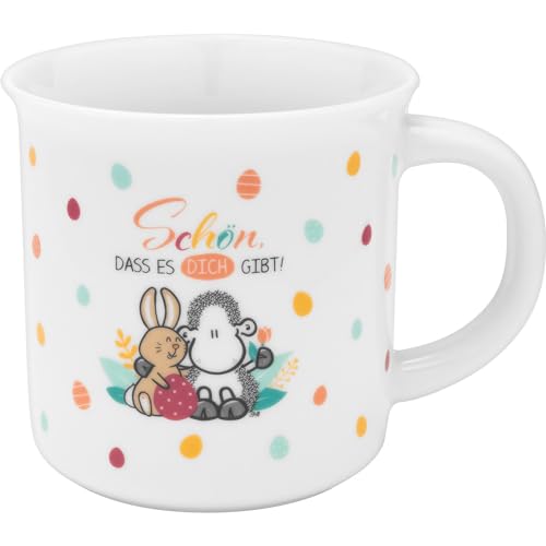 Sheepworld Tasse mit Motiv "Schön" | Becher aus Porzellan, 30 cl, in Geschenkbanderole, Ostermotiv und Spruch | Geschenk Ostern, Osternest, Osterfrühstück | 48510 von Sheepworld