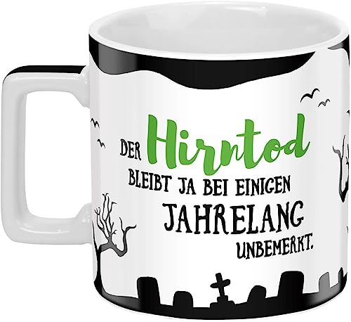 Sheepworld Tasse mit Spruch "Unbemerkt" | Sheepworld Wortheld-Tasse, Porzellan, 45 cl, Mehrfarbig | Tasse lustig, Sprüche-Tasse | 46531 von Sheepworld