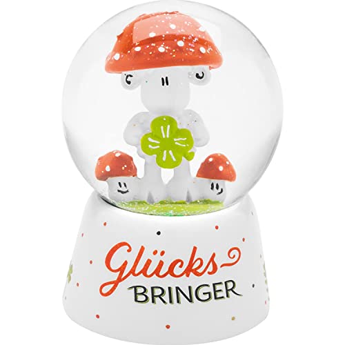 Sheepworld Traumkugel Motiv "Glücksbringer" | Schneekugel, Glas, Polyresin, Motivdruck | Geschenk Prüfung, Silvester | 47743 von Sheepworld